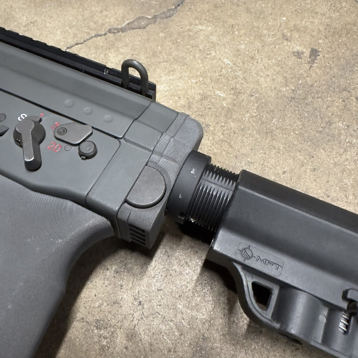 GHK SG553 AEG Carbon Fiber M4 Buffer Tube Adapter
